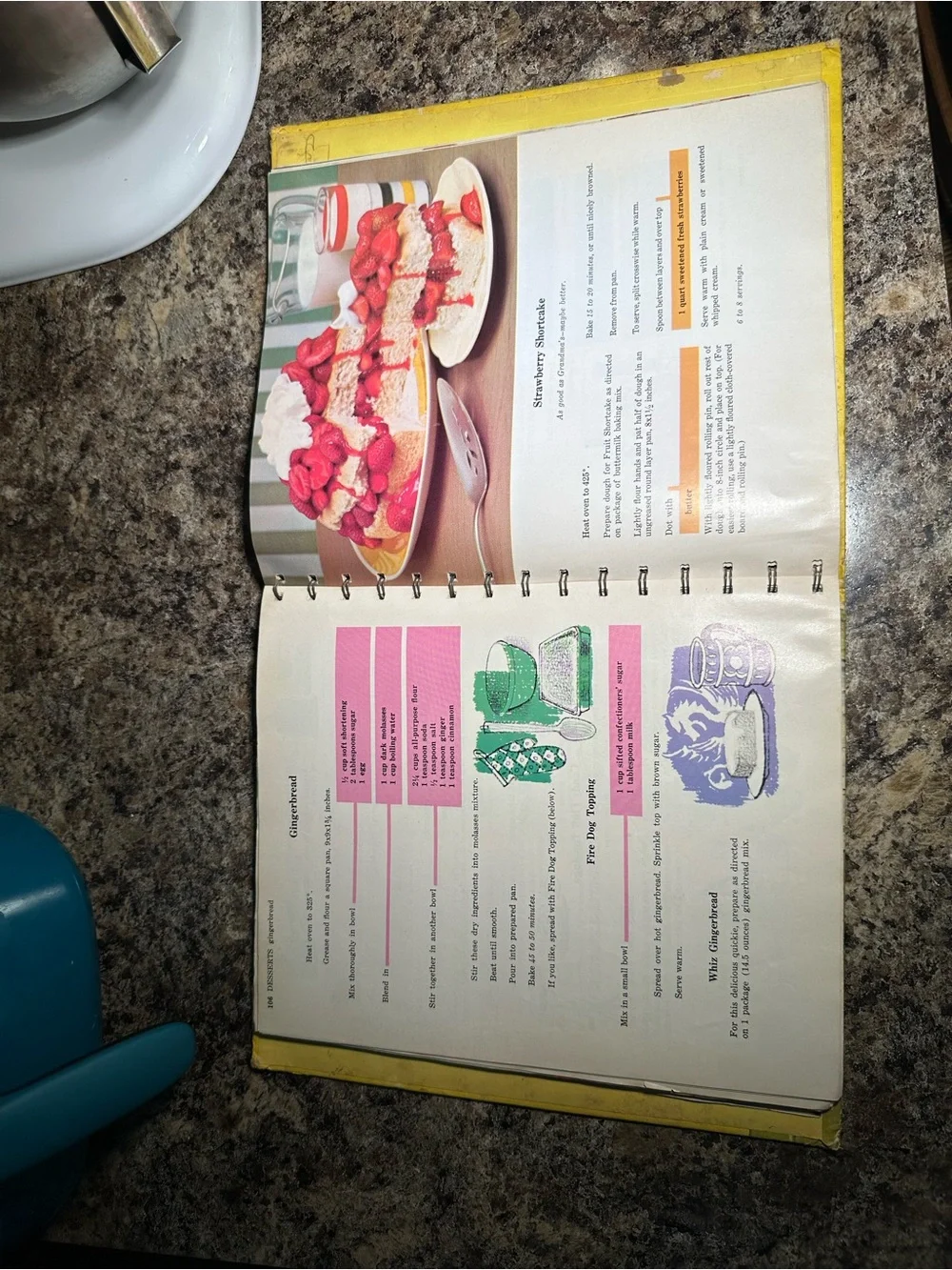 Betty Crocker Boys and Girls Cookbook 1970s - Yellow Vintage Kids Cookbook